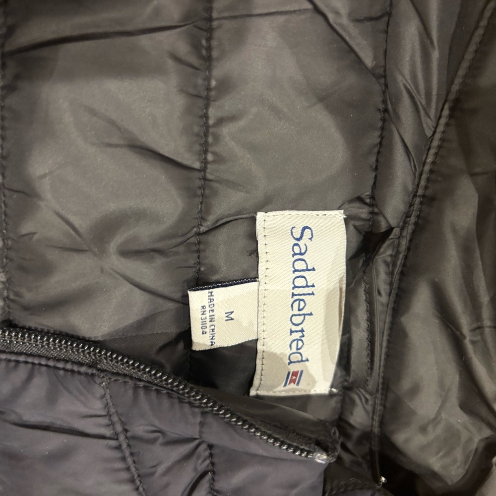 Saddlebred Men’s Black Quilted Vest Outerwear - Picture 2 of 4